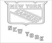 Printable new york rangers logo nhl hockey sport  coloring pages